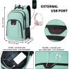 imageDella Gao College Laptop Backpack with Pencil Case Pink Travel Backpack for Women Waterproof Computer Back Pack for Travel Business Work College Pink 156 InchGreen