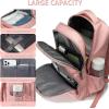 imageDella Gao College Laptop Backpack with Pencil Case Pink Travel Backpack for Women Waterproof Computer Back Pack for Travel Business Work College Pink 156 InchPeachy Pink