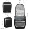 imageDella Gao Hanging Toiletry Bag for Women Travel Toiletry Bags Makeup Bag Organizer Waterresistant Cosmetic Bag for Essentials Accessories PurpleBlack