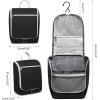 imageDella Gao Hanging Toiletry Bag for Women Travel Toiletry Bags Makeup Bag Organizer Waterresistant Cosmetic Bag for Essentials Accessories PurpleBlackXS001S