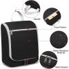 imageDella Gao Hanging Toiletry Bag for Women Travel Toiletry Bags Makeup Bag Organizer Waterresistant Cosmetic Bag for Essentials Accessories PurpleBlackXS001S