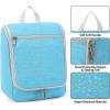 imageDella Gao Hanging Toiletry Bag for Women Travel Toiletry Bags Makeup Bag Organizer Waterresistant Cosmetic Bag for Essentials Accessories PurpleBlue
