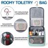 imageDella Gao Hanging Toiletry Bag for Women Travel Toiletry Bags Makeup Bag Organizer Waterresistant Cosmetic Bag for Essentials Accessories PurpleGreen