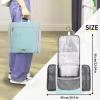 imageDella Gao Hanging Toiletry Bag for Women Travel Toiletry Bags Makeup Bag Organizer Waterresistant Cosmetic Bag for Essentials Accessories PurpleGreenL