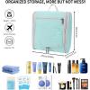 imageDella Gao Hanging Toiletry Bag for Women Travel Toiletry Bags Makeup Bag Organizer Waterresistant Cosmetic Bag for Essentials Accessories PurpleGreenL