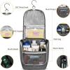 imageDella Gao Hanging Toiletry Bag for Women Travel Toiletry Bags Makeup Bag Organizer Waterresistant Cosmetic Bag for Essentials Accessories PurpleGrey