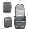 imageDella Gao Hanging Toiletry Bag for Women Travel Toiletry Bags Makeup Bag Organizer Waterresistant Cosmetic Bag for Essentials Accessories PurpleGrey