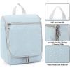 imageDella Gao Hanging Toiletry Bag for Women Travel Toiletry Bags Makeup Bag Organizer Waterresistant Cosmetic Bag for Essentials Accessories PurpleLight Blue