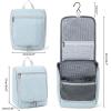 imageDella Gao Hanging Toiletry Bag for Women Travel Toiletry Bags Makeup Bag Organizer Waterresistant Cosmetic Bag for Essentials Accessories PurpleLight Blue