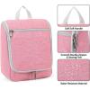 imageDella Gao Hanging Toiletry Bag for Women Travel Toiletry Bags Makeup Bag Organizer Waterresistant Cosmetic Bag for Essentials Accessories PurplePink