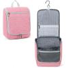 imageDella Gao Hanging Toiletry Bag for Women Travel Toiletry Bags Makeup Bag Organizer Waterresistant Cosmetic Bag for Essentials Accessories PurplePink