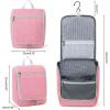 imageDella Gao Hanging Toiletry Bag for Women Travel Toiletry Bags Makeup Bag Organizer Waterresistant Cosmetic Bag for Essentials Accessories PurplePink