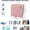 imageDella Gao Hanging Toiletry Bag for Women Travel Toiletry Bags Makeup Bag Organizer Waterresistant Cosmetic Bag for Essentials Accessories PurplePink L