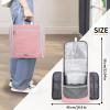 imageDella Gao Hanging Toiletry Bag for Women Travel Toiletry Bags Makeup Bag Organizer Waterresistant Cosmetic Bag for Essentials Accessories PurplePink L