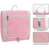 imageDella Gao Hanging Toiletry Bag for Women Travel Toiletry Bags Makeup Bag Organizer Waterresistant Cosmetic Bag for Essentials Accessories PurplePink L