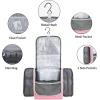 imageDella Gao Hanging Toiletry Bag for Women Travel Toiletry Bags Makeup Bag Organizer Waterresistant Cosmetic Bag for Essentials Accessories PurplePink L