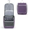 imageDella Gao Hanging Toiletry Bag for Women Travel Toiletry Bags Makeup Bag Organizer Waterresistant Cosmetic Bag for Essentials Accessories PurplePurple