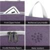 imageDella Gao Hanging Toiletry Bag for Women Travel Toiletry Bags Makeup Bag Organizer Waterresistant Cosmetic Bag for Essentials Accessories PurplePurple