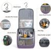 imageDella Gao Hanging Toiletry Bag for Women Travel Toiletry Bags Makeup Bag Organizer Waterresistant Cosmetic Bag for Essentials Accessories PurplePurple