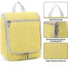 imageDella Gao Hanging Toiletry Bag for Women Travel Toiletry Bags Makeup Bag Organizer Waterresistant Cosmetic Bag for Essentials Accessories PurpleYellow