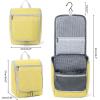 imageDella Gao Hanging Toiletry Bag for Women Travel Toiletry Bags Makeup Bag Organizer Waterresistant Cosmetic Bag for Essentials Accessories PurpleYellow