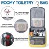 imageDella Gao Hanging Toiletry Bag for Women Travel Toiletry Bags Makeup Bag Organizer Waterresistant Cosmetic Bag for Essentials Accessories PurpleYellow
