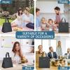 imageDella Gao Insulated Lunch Bag for Women Men Waterproof Small Lunch Tote Lunch Box Reusable Lunch Bags for Work Party Travel and Picnic BlackBlack
