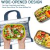 imageDella Gao Insulated Lunch Bag for Women Men Waterproof Small Lunch Tote Lunch Box Reusable Lunch Bags for Work Party Travel and Picnic BlackBlue