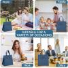 imageDella Gao Insulated Lunch Bag for Women Men Waterproof Small Lunch Tote Lunch Box Reusable Lunch Bags for Work Party Travel and Picnic BlackBlue