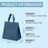 imageDella Gao Insulated Lunch Bag for Women Men Waterproof Small Lunch Tote Lunch Box Reusable Lunch Bags for Work Party Travel and Picnic BlackBlue