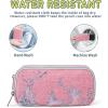 imageDella Gao Pencil Case Large Capacity Pencil Pouch Soft Quilted Pen Bag Office Stationery Organizer Sturdy Pencil Bag for Men Women  BeigePink