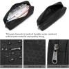 imageDella Gao Small Pencil Case Large Capacity Pencil Pouch Marker Pen Bag Coin Pouch Office Stationery Organizer Beige03RHBalck