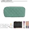 imageDella Gao Small Pencil Case Large Capacity Pencil Pouch Marker Pen Bag Coin Pouch Office Stationery Organizer Beige03RHDarkGreen02RH