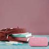 imageDella Gao Small Pencil Case Large Capacity Pencil Pouch Marker Pen Bag Coin Pouch Office Stationery Organizer Beige03RHPink