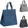 imageDella Gao Insulated Lunch Bag for Women Men Waterproof Small Lunch Tote Lunch Box Reusable Lunch Bags for Work Party Travel and Picnic BlackBlue