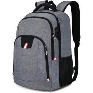 imageDella Gao College Laptop Backpack with Pencil Case Pink Travel Backpack for Women Waterproof Computer Back Pack for Travel Business Work College Pink 156 InchGrey 156 Inch