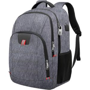 imageDella Gao College Laptop Backpack with Pencil Case Pink Travel Backpack for Women Waterproof Computer Back Pack for Travel Business Work College Pink 156 InchGrey