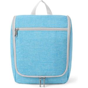 imageDella Gao Hanging Toiletry Bag for Women Travel Toiletry Bags Makeup Bag Organizer Waterresistant Cosmetic Bag for Essentials Accessories PurpleBlue