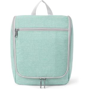 imageDella Gao Hanging Toiletry Bag for Women Travel Toiletry Bags Makeup Bag Organizer Waterresistant Cosmetic Bag for Essentials Accessories PurpleGreen