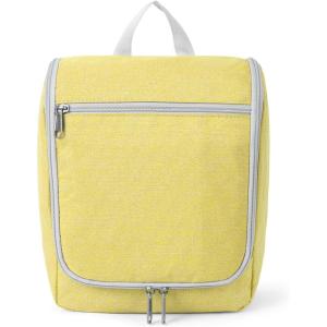imageDella Gao Hanging Toiletry Bag for Women Travel Toiletry Bags Makeup Bag Organizer Waterresistant Cosmetic Bag for Essentials Accessories PurpleYellow