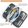 imageDella Gao Large Pencil Case Big Capacity Pencil Pouch with 3 Compartments Office Pencil Bag with Zipper Big Pen Case for AdultsBeige03RH