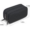 imageDella Gao Large Pencil Case Big Capacity Pencil Pouch with 3 Compartments Office Pencil Bag with Zipper Big Pen Case for AdultsBlack3BKRH