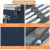 imageDella Gao Large Pencil Case Big Capacity Pencil Pouch with 3 Compartments Office Pencil Bag with Zipper Big Pen Case for AdultsDarkBlue03RH