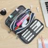 imageDella Gao Large Pencil Case Big Capacity Pencil Pouch with 3 Compartments Office Pencil Bag with Zipper Big Pen Case for AdultsDarkBlue03RH