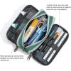 imageDella Gao Large Pencil Case Big Capacity Pencil Pouch with 3 Compartments Office Pencil Bag with Zipper Big Pen Case for AdultsDarkGreen03RH