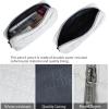 imageDella Gao Small Pencil Case Large Capacity Pencil Pouch Marker Pen Bag Coin Pouch Office Stationery Organizer BalckBeigeRH