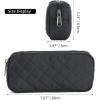 imageDella Gao Small Pencil Case Large Capacity Pencil Pouch Marker Pen Bag Coin Pouch Office Stationery Organizer BalckBlack Sewing