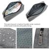 imageDella Gao Small Pencil Case Large Capacity Pencil Pouch Marker Pen Bag Coin Pouch Office Stationery Organizer BalckGrey